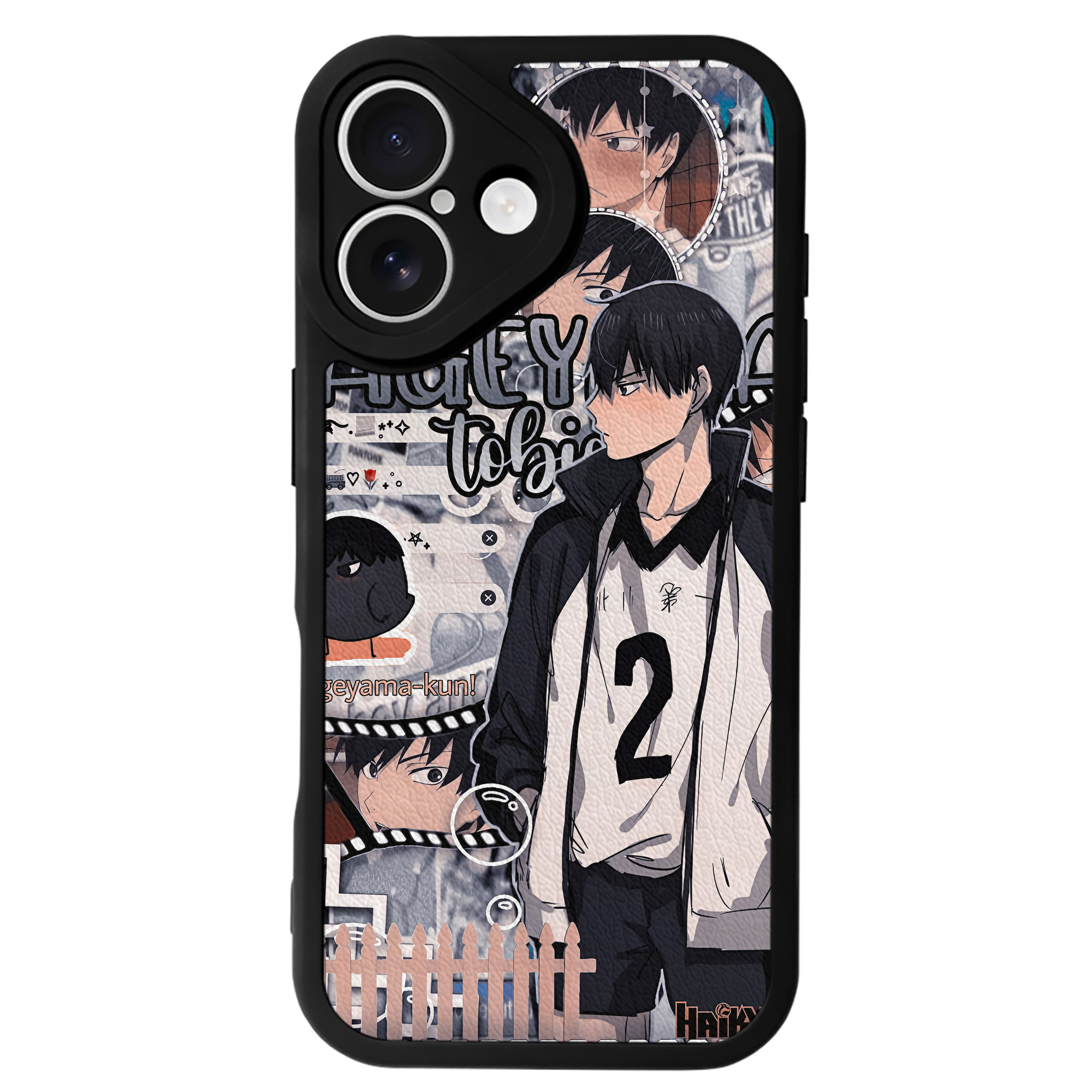 （画像用） ハイキュー!! Haikyu!! 【iPhone 16シリーズ対応】シリコンスマホケース（レザー調） 材質：シリコン